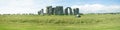 Panoramic view of Stonehenge, prehistoric monument